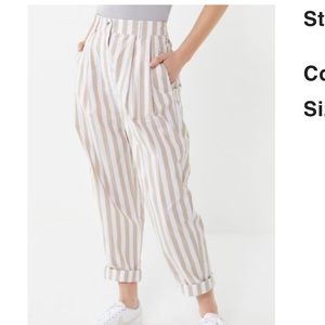 UO Percy Pleated High Rise Tapered Trouser Pants